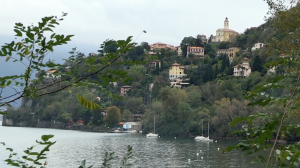 Il panorama del promontorio sul lago di Tronzano sul Lago Maggiore