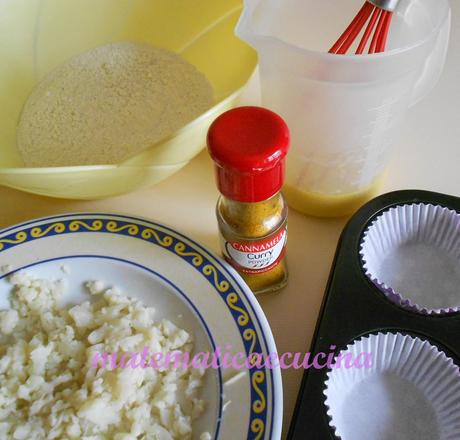 Muffins Salati con Cavolfiore e Provola Insaporiti al Curry