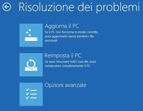 Come disattivare l’opzione verifica della firma drivers in Windows 8 opzioni avanzate