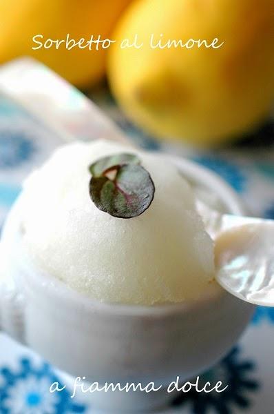Sorbetto al limone (senza gelatiera)
