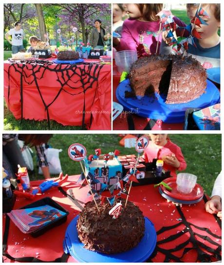 Festa di compleanno di Spiderman al parco
