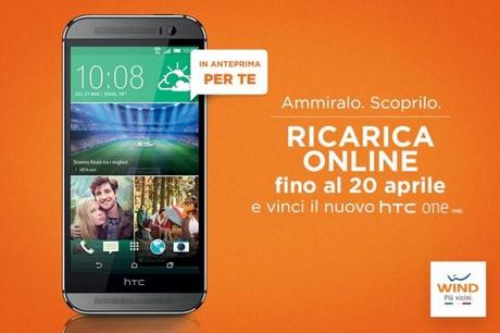 htc one m8 concorso 600x400 Concorso Wind: come vincere un HTC One M8 smartphone  news android htc one m8 concorsi 