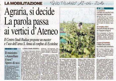 Agraria Lecce, fortissimamente agraria a Lecce Agraria Lecce, fortissimamente agraria a Lecce
