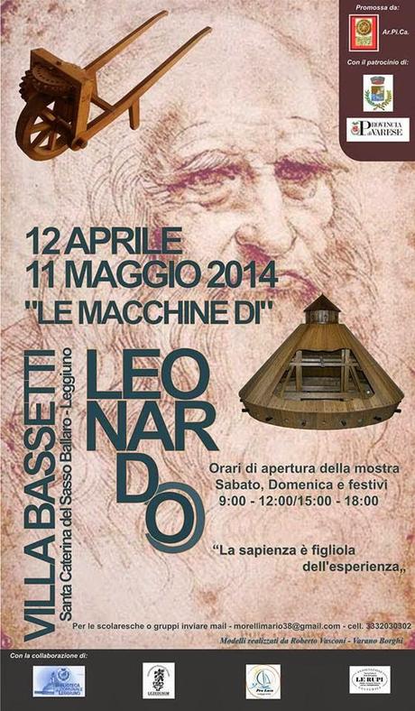 Le macchine di Leonardo da Vinci in mostra a Varese, Villa Bassetti Santa Caterina del Sasso.
