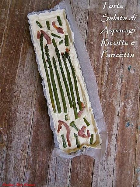 Torta Salata di Asparagi Ricotta e Pancetta