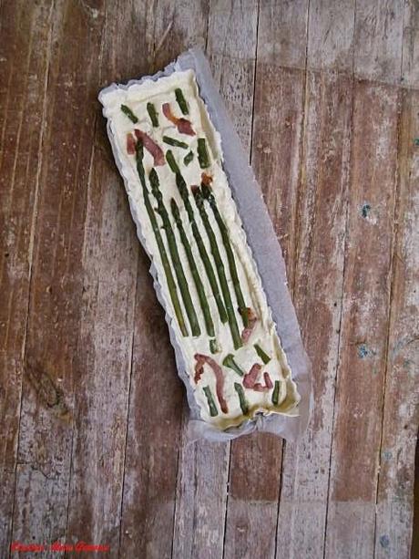 Torta Salata di Asparagi Ricotta e Pancetta