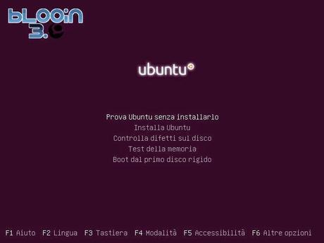 avvio modalità live ubuntu