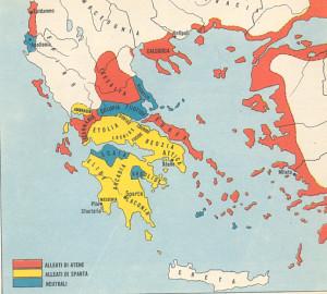 Guerra del Peloponneso  300x270 Le nuvole di Aristofane e la demagogia