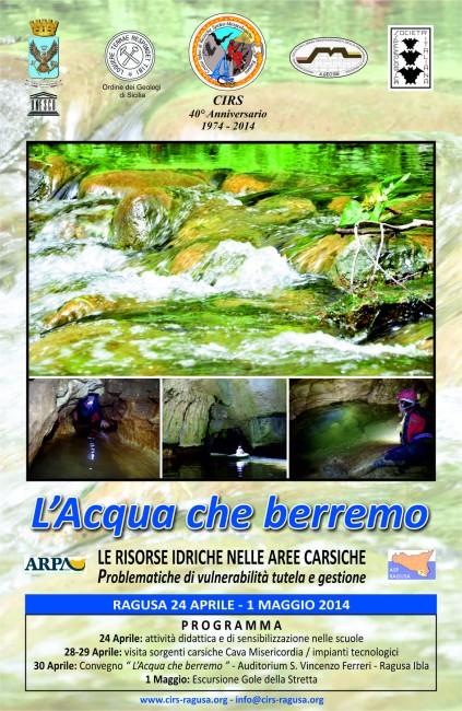 L’acqua che berremo: le risorse idriche nelle aree carsiche – problematiche di vulnerabilità tutela e gestione