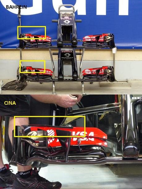 Gp Cina: modificata l'ala anteriore della Lotus E22