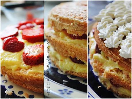 Torta di Compleanno, la classica, con panna e fragole