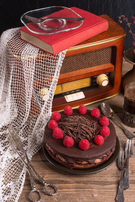Torta cioccolato fondente e lamponi - Torta di Pierre Hermè