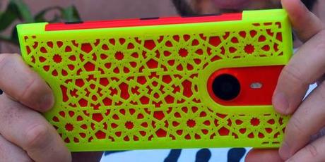 Una cover fatta con la stampante in 3D per il phablet Lumia 1520