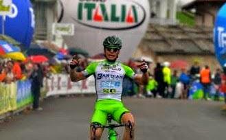 Giro del Trentino 2014: Zardini vince in solitaria, leadership per Evans