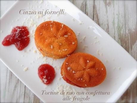 tortine di riso con composta di fragole 