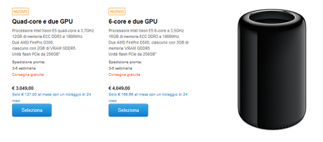 I tempi di spedizione per i Mac Pro scendono a 3-5 settimane MacPro