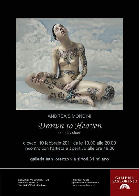 A proposito di“DRAWN TO HEAVEN” One day show di Andrea Simoncini... la Newsletter