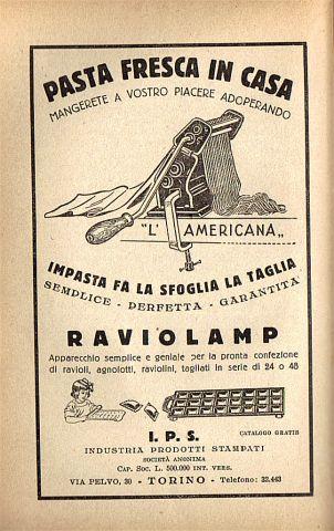 Petronilla: Riso e rape, Gnocchi di patate 1935 - Castagnole 1941 - la Réclame Modifica Inserzione Blog