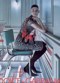 Eugenia Volodina in Dolce & Gabbana adv Campaign a/i 2003