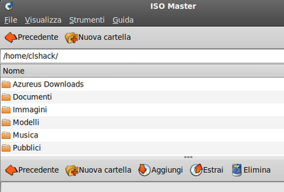 ISO Master ottima GUI che permette l’aggiunta e l’estrazione di file in una immagine.