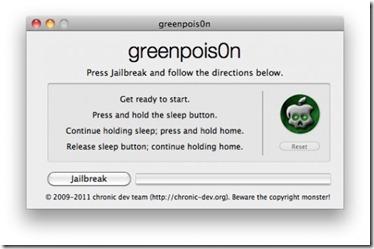 Greenpois0n thumb Jailbreak Untethered iOS 4.2.1 iPhone e iPad con Greenpois0n [MAC]