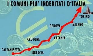 La classifica dei comuni più indebitati d'Italia: