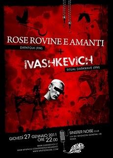 ROSE ROVINE E AMANTI insieme a IVASHKEVICH al Sinister Noise.