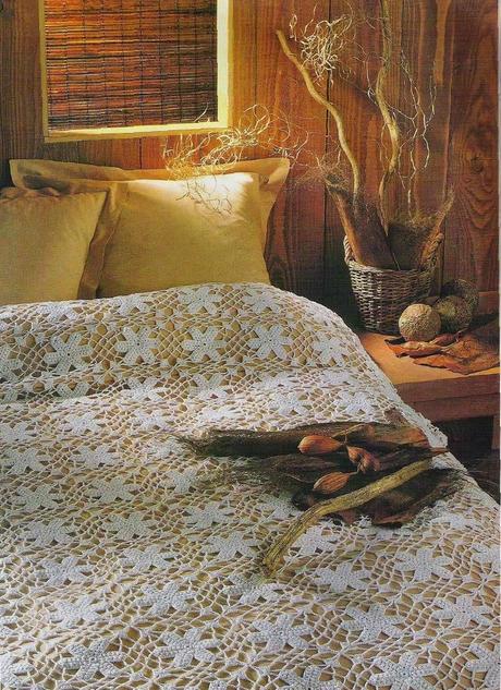 Lavori con l'uncinetto: Il copriletto con le stelle Lavori con l'uncinetto: Il copriletto con le stelle