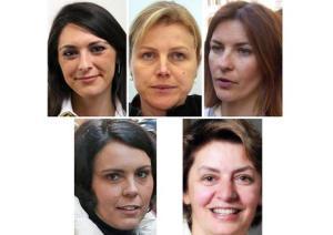 combo Renzi le 5 donne cndidate pd