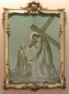 La Veronica asciuga il volto olio su tela - Carlo Cocquio (1899 - 1983)