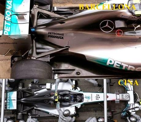 Gp Spagna: Mercedes cambia il cofano motore Gp Spagna: Mercedes cambia il cofano motore