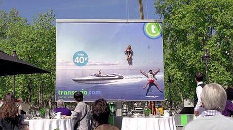 Transavia: una pubblicità vivente