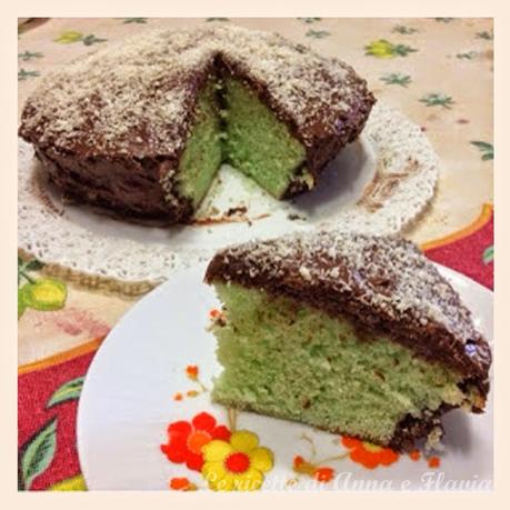 Torta cocco menta e nutella Torta cocco menta e nutella