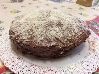 Torta cocco menta e nutella Torta cocco menta e nutella