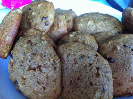 Biscotti super veloci mela cannella e gocce di cioccolato