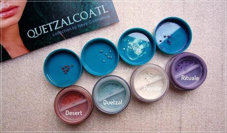 Collezione Quetzalcoatl Neve Cosmetics: gli ombretti!    [ Peyote - Quetzal - Rituale - Desert ]