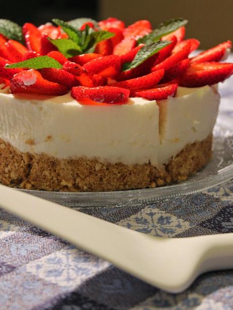 Cheesecake limone e fragole