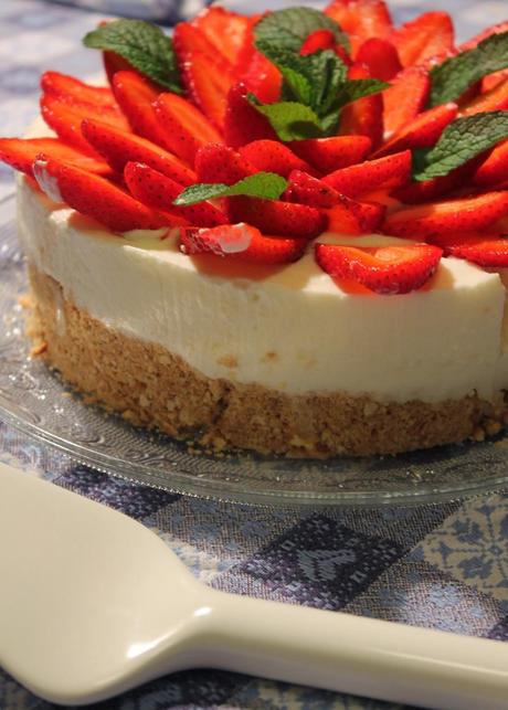 Cheesecake limone e fragole