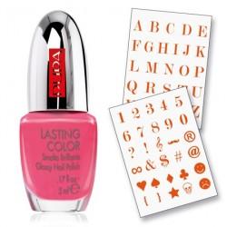 Nail art Pupa Red Messages