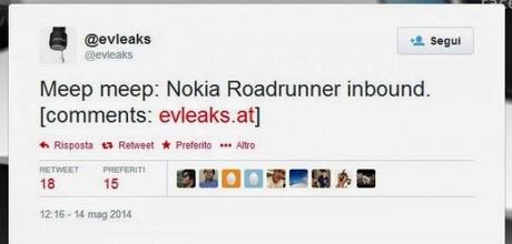 In arrivo un nuovo e misterioso dispositivo Nokia Roadrunner