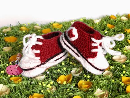 Scarpe uncinetto, crochet, stile Converse!! Scarpe uncinetto, crochet, stile Converse!!