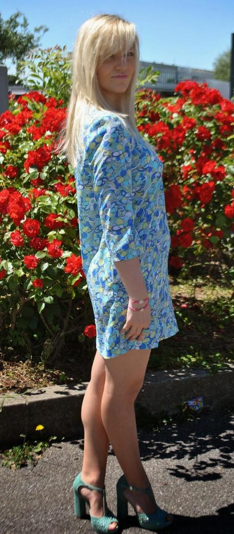 outfit abito stampa vintage e cappello outfit abito stampato e cappello avito stampa vintage abito stampa pucci outfit abito stampa pucci outfit abito ecappello outfit abito manica a 3/4 come abbinare il cappello abbinamento abito e cappello cappello turchese fashion blogger italiane outfit colorblock by felym fashion blog di mariafelicia magno milano fashion blogger milano mariafelicia magno blogger di colorblock by felym outfit sandali a t smalto celeste outfit maggio 2014 outfit primaverili outfit primavera 2014