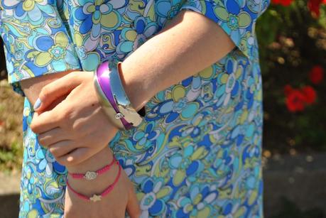 bracciale breil bracciali argento sara greco gioielli outfit abito stampato e cappello avito stampa vintage abito stampa pucci outfit abito stampa pucci outfit abito ecappello outfit abito manica a 3/4 come abbinare il cappello abbinamento abito e cappello cappello turchese fashion blogger italiane outfit colorblock by felym fashion blog di mariafelicia magno milano fashion blogger milano mariafelicia magno blogger di colorblock by felym outfit sandali a t smalto celeste outfit maggio 2014 outfit primaverili outfit primavera 2014