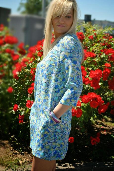 outfit abito stampa vintage e cappello outfit abito stampato e cappello avito stampa vintage abito stampa pucci outfit abito stampa pucci outfit abito ecappello outfit abito manica a 3/4 come abbinare il cappello abbinamento abito e cappello cappello turchese fashion blogger italiane outfit colorblock by felym fashion blog di mariafelicia magno milano fashion blogger milano mariafelicia magno blogger di colorblock by felym outfit sandali a t smalto celeste outfit maggio 2014 outfit primaverili outfit primavera 2014