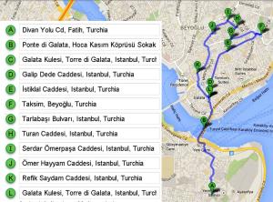 Istanbul percorso 7,7 km