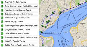 Istanbul percorso 14,2km