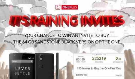 OnePlus One Invito gratis per comprare il telefono