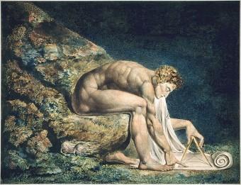 Isaac Newton in un'illustrazione di William Blake. Crediti: Wikimedia Commons