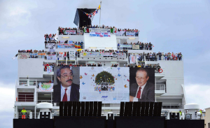 La nave della legalità, all'arrivo nel molo di Palermo nel 2012 (giornalettismo.com)