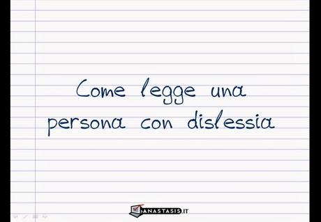 Come legge un dislessico